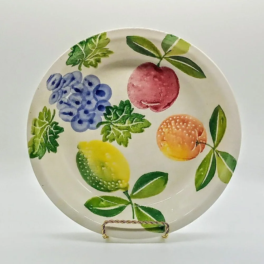 Ceramiche Alfa Italian Ceramic Fruit Pie Plate